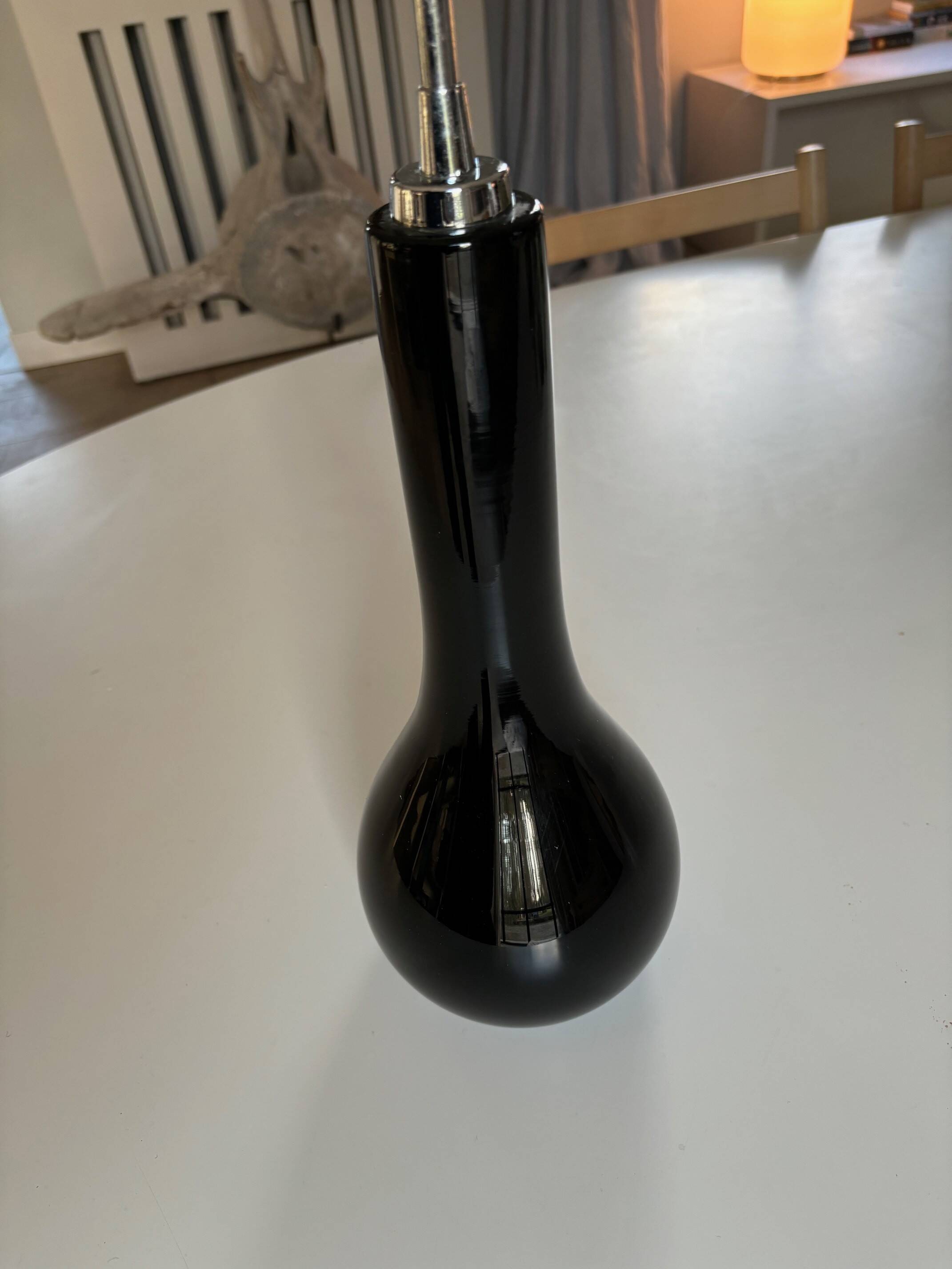 glass pendant light - 80s/90s Sweden