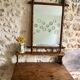 Large bamboo mirror from the 1950s