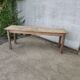 Table de ferme longue et étroite