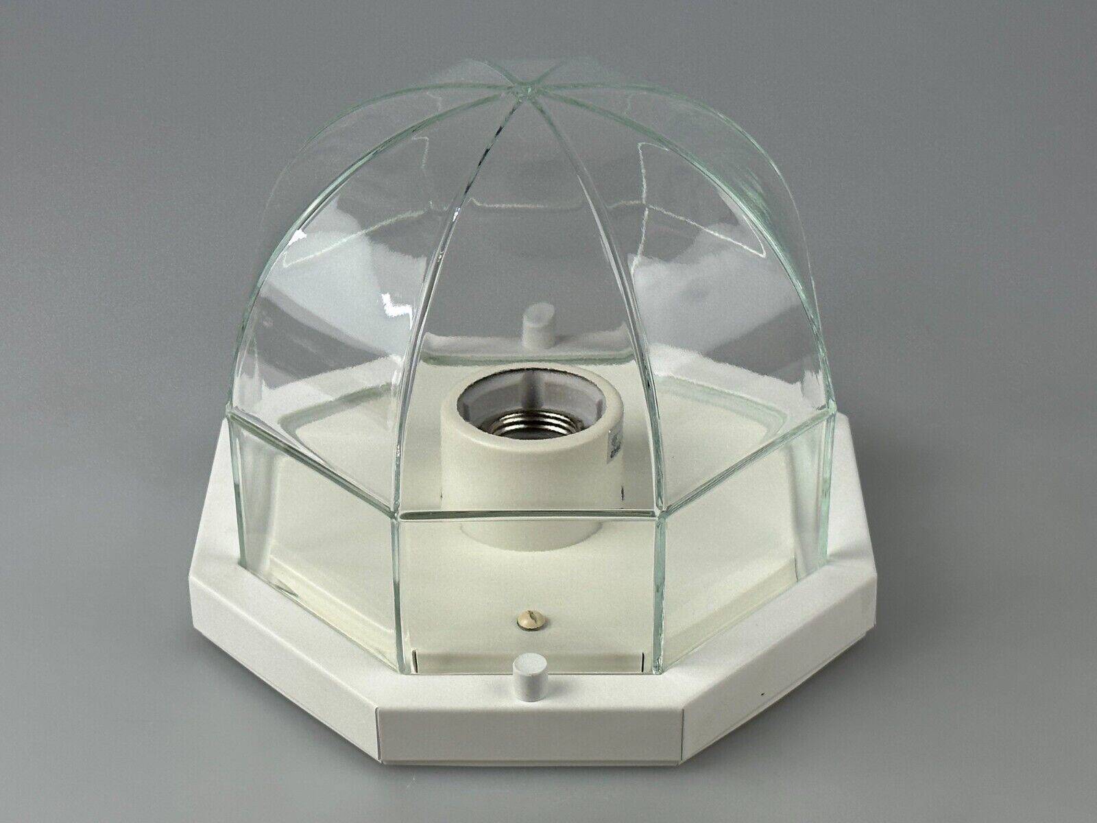 Plafonnier des années 60 70 Glashütte Limburg Allemagne Plafoniere verre et métal