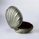 Shell jewellery box, silver plated, Italy, circa 1980s