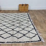 Handmade wool Berber rug 220 X 130 CM