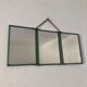 Miroir triptyque barbier 18x41 vintage 1940