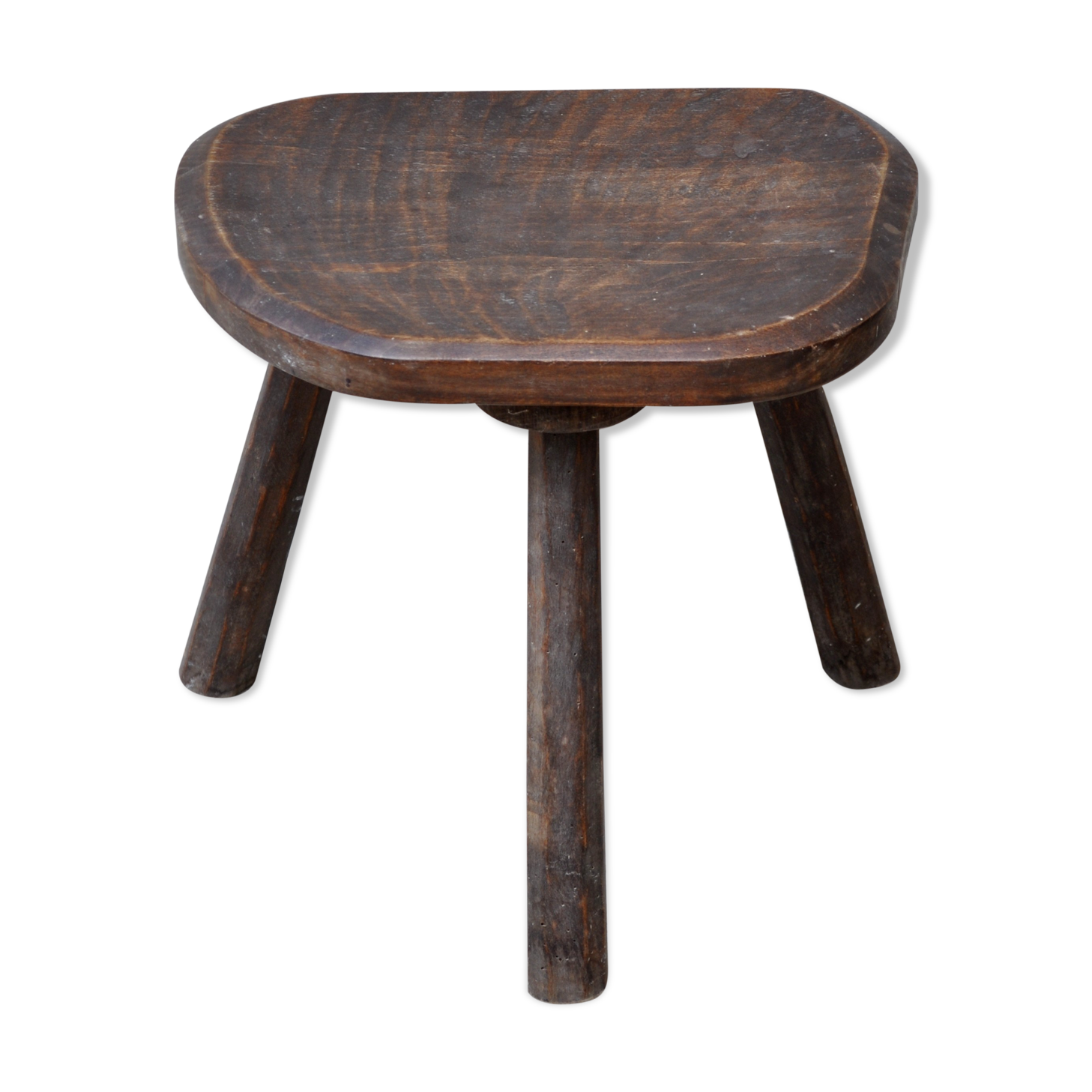 Raw rustic tabouret made in Périgord
