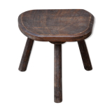 Raw rustic tabouret made in Périgord