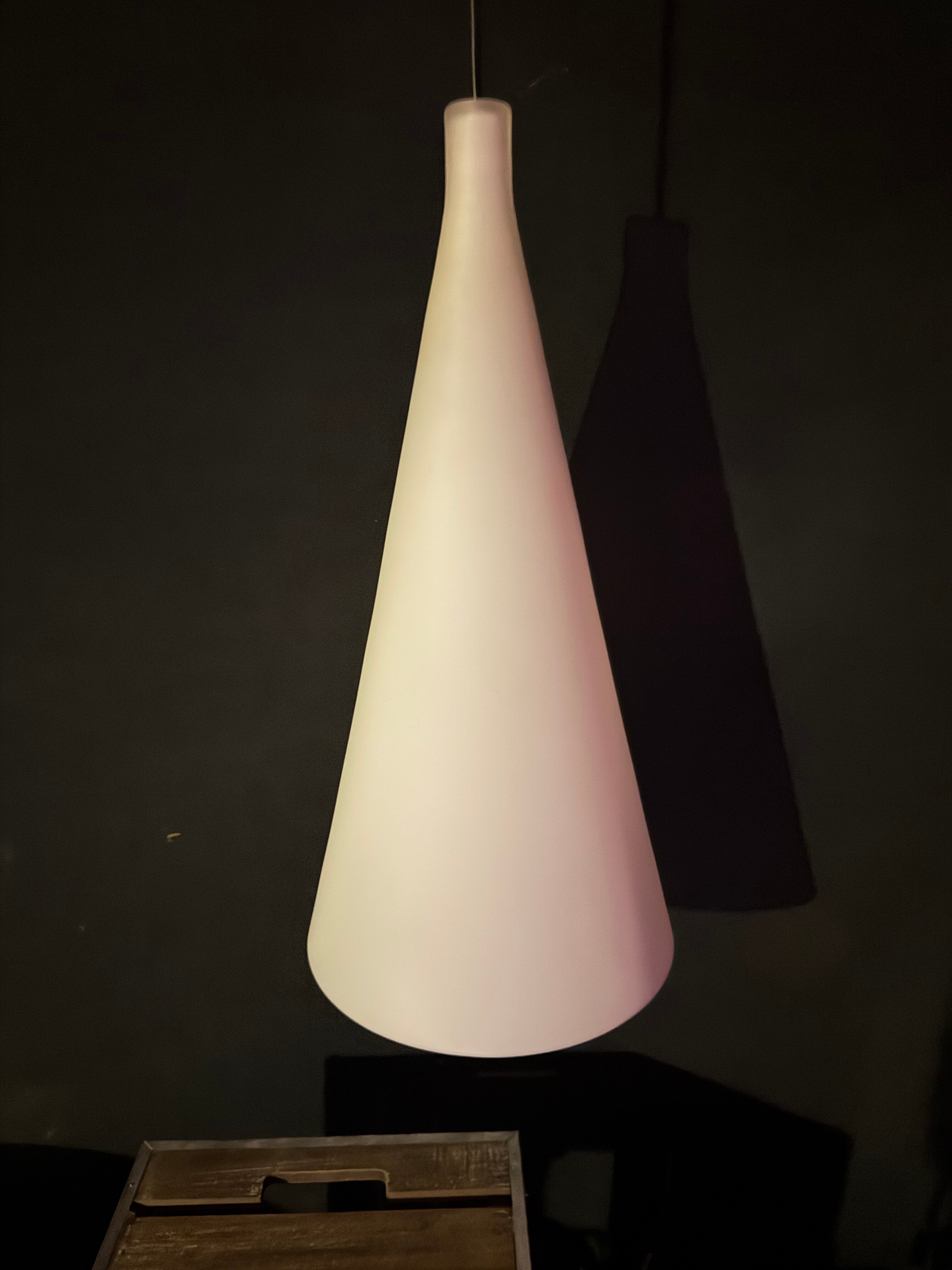 Lampe verre opalin de Vianne