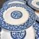6 blue ironstone dinner plates from Gien