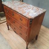 Transitional style inlaid chest of drawers