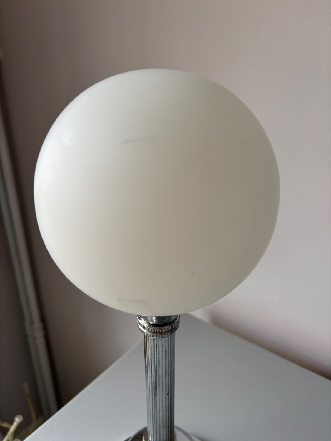 Lampe chromée vintage années 70