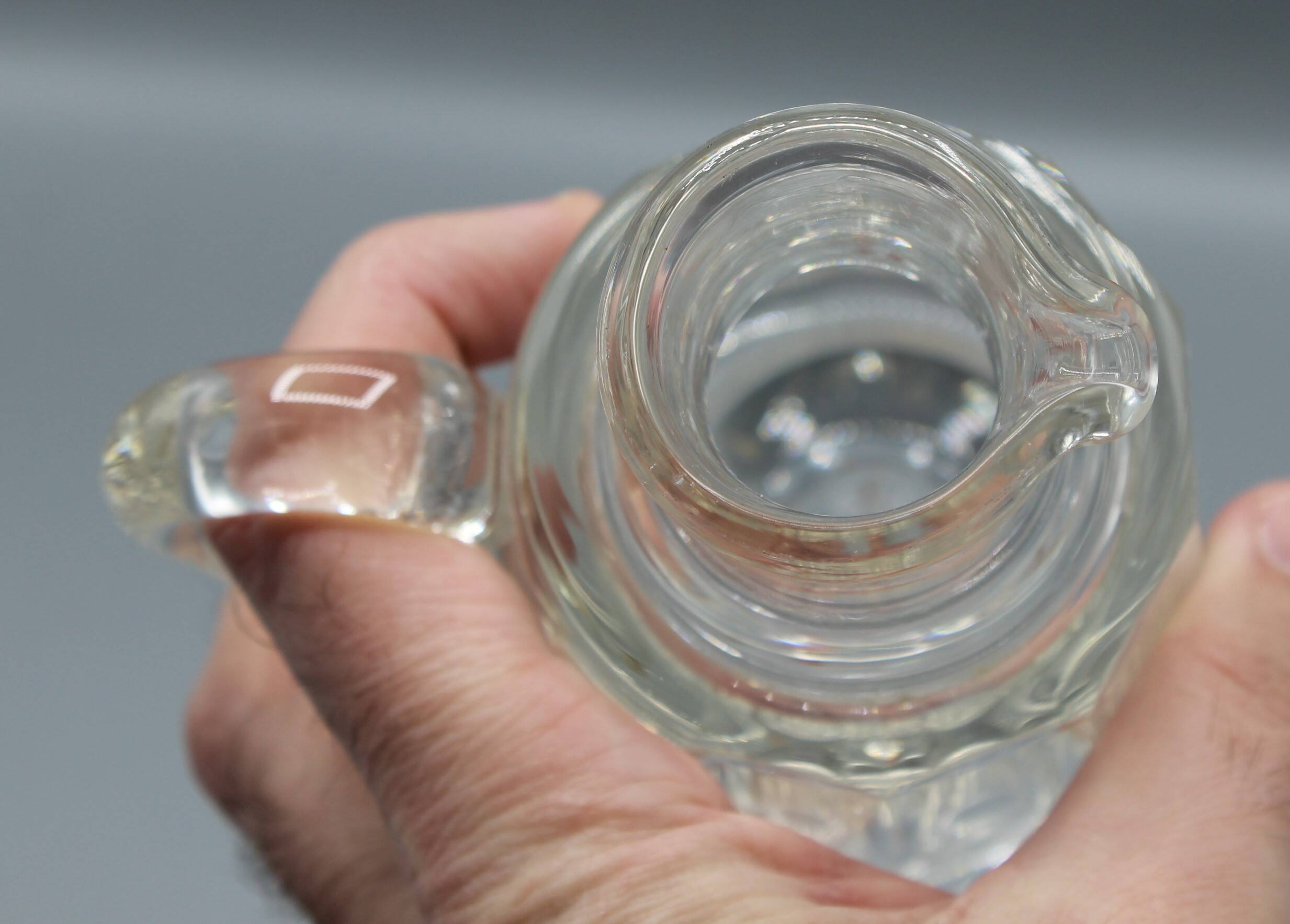 Old le creusot crystal carafe pitcher 19th century