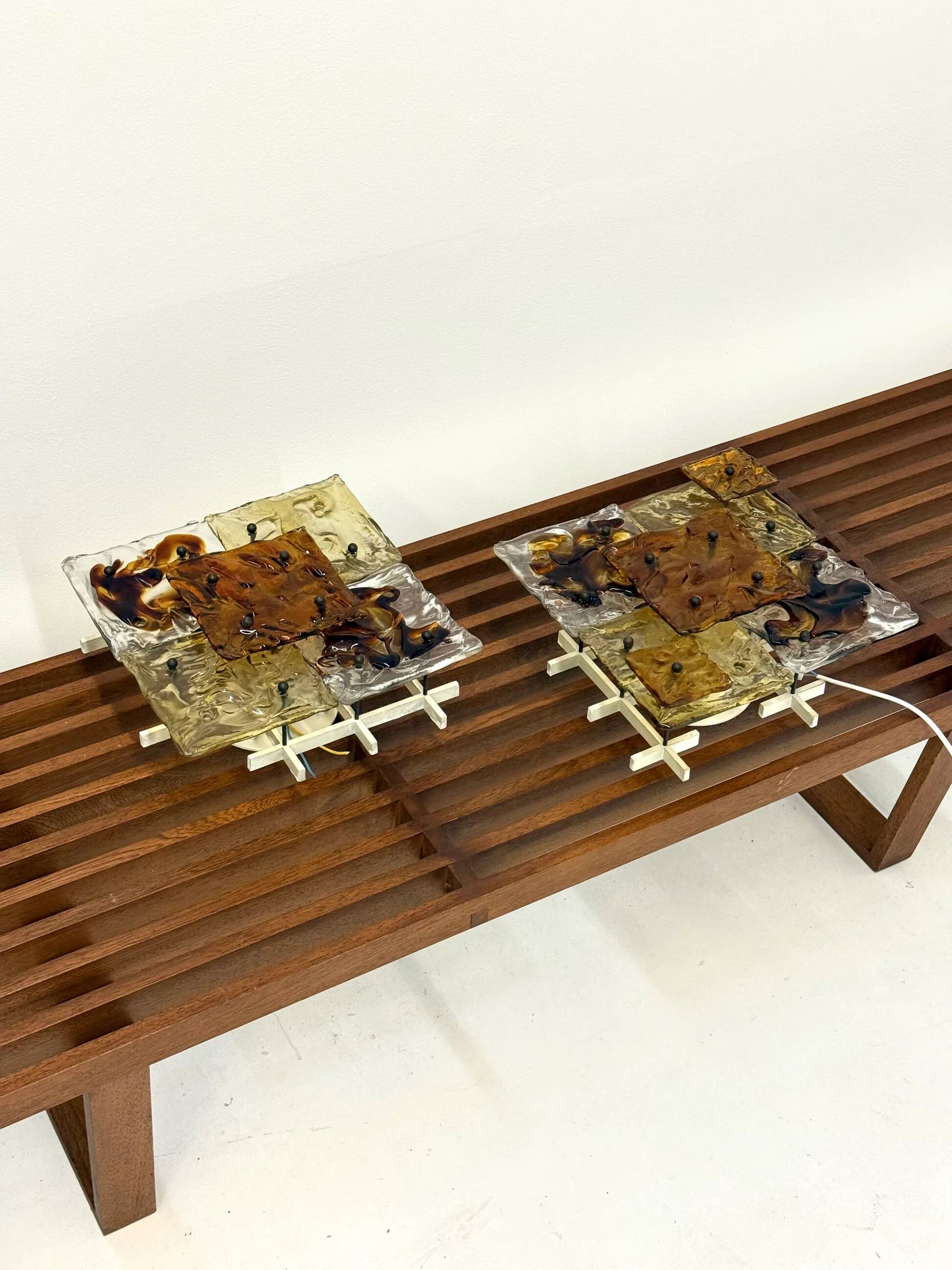 Patchwork wall lamps by Toni Zuccheri for Venini