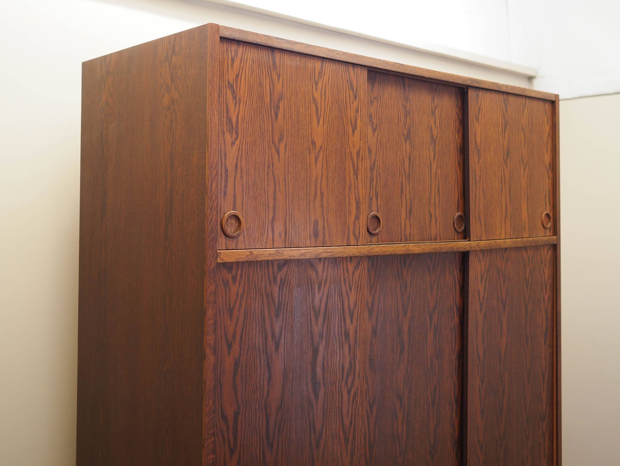 Oak wardrobe, Danish design, 1970s, manufactured by Tage Mogensen