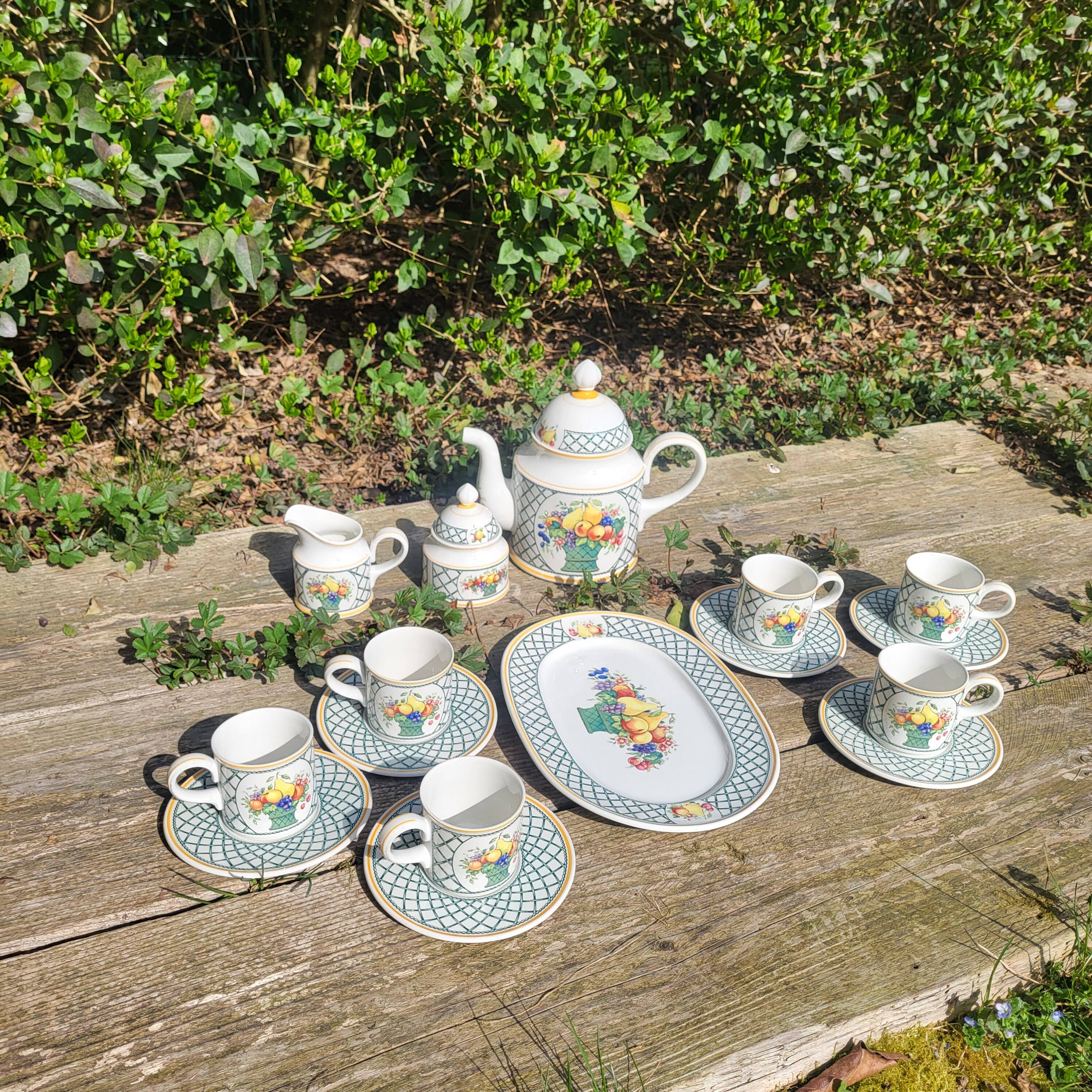 Service à café Villeroy et Boch, série Basket