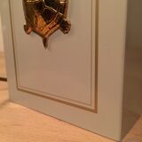 Lamp Turtle golden brass lacquered 70s