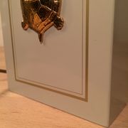 Lamp Turtle golden brass lacquered 70s
