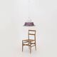 White and purple KD14 suspension by Sergio Asti for Kartell, 1970s.