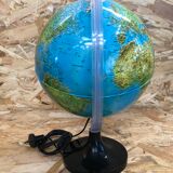 Old globe world map made in vintage Italy