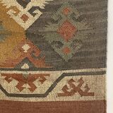 Tapis Kilim tissé à la main, décoration d'intérieur, chevet, hall, tapis traditionnel indien.