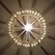 Lustre 2 rangs pampilles de cristal