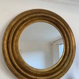 Large golden mirror