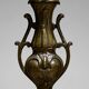 Large Napoleon III fireplace garniture in red marble and patinated regulus signed Guillemin – clock & candelabras 19th century