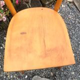 Suite of five bistro chairs feet with hoops / vintage 50s-60s