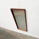 Miroir minimaliste mid-century allemand en teck de Zier-Form, années 1960