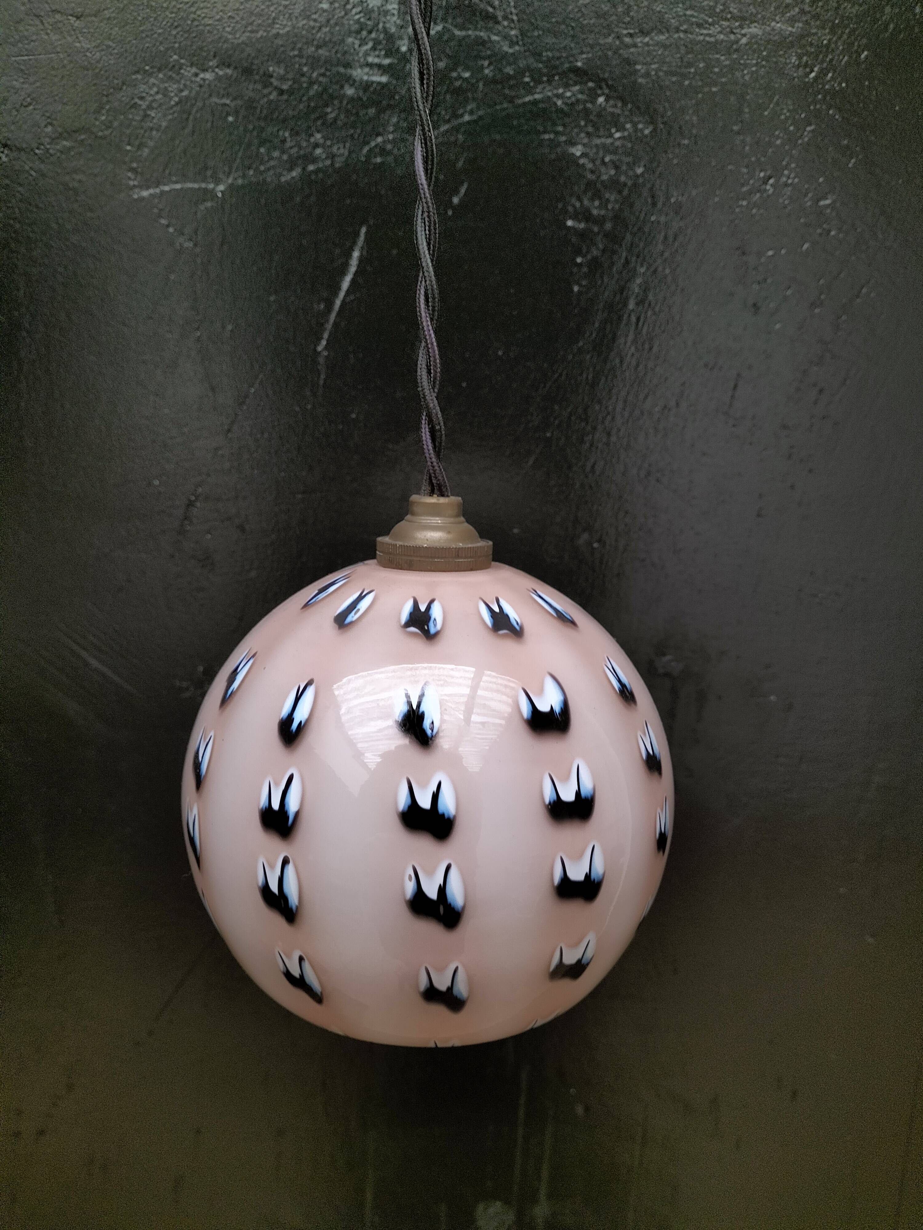Opaline pendant light