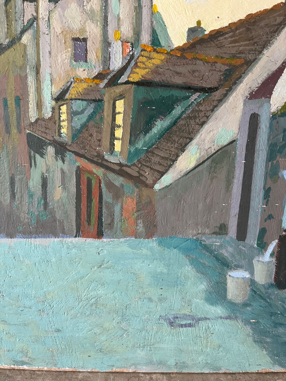 Street scene, Robert Mahelin (1889-1968)