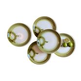 Set of 5 fish plates Moulin des Loups