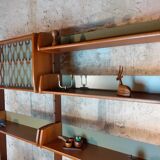 Self-supporting teak shelves ergo, vintage scandinavian 1960s