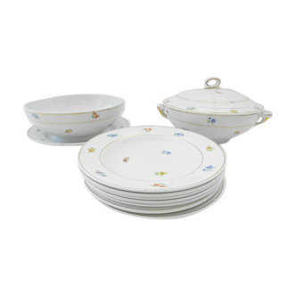 Vintage opaque porcelain service