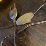 Vintage orange ceramic lamp