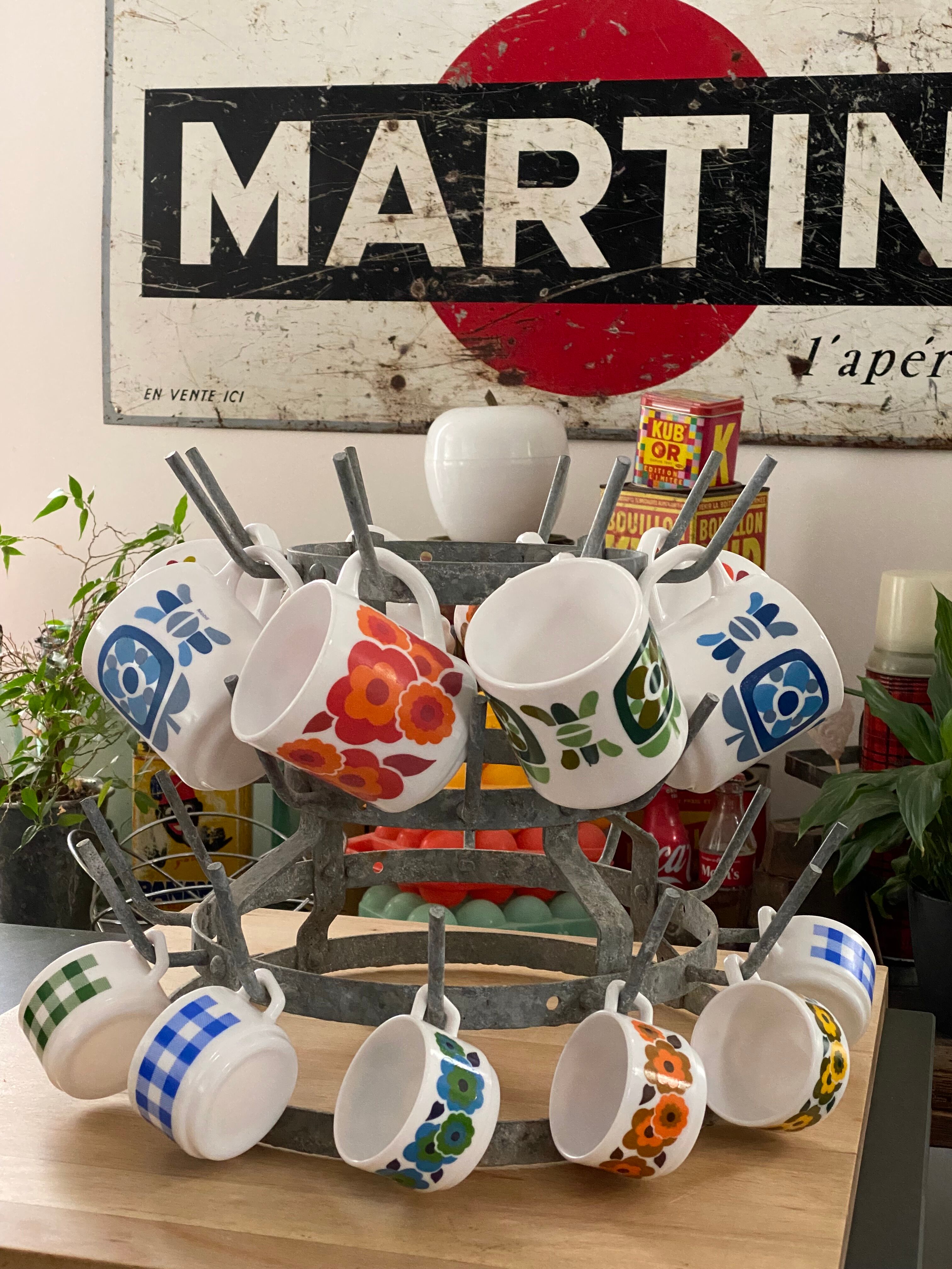 Hedgehog with vintage bottles