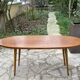 Table basse ovale en bois