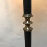 Floor lamp in black lacquered metal, 50s.