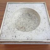 Travertine & Brass Ashtray by Fratelli Mannelli, Italy, 1970s