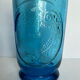 Old blue glass siphon