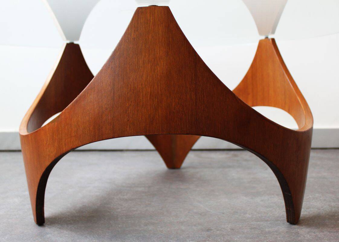 Modernist Coffee Table attributed to HP Glass, USA, 1960s