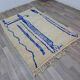 Handmade wool beni ouraine rug size 150 x 250 cm