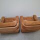 Pair of Czech TON Armchairs, 1985, Mid-Century Upholstered Lounge Chairs