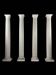 Ensemble de 4 colonnes néoclassiques de 272 cm