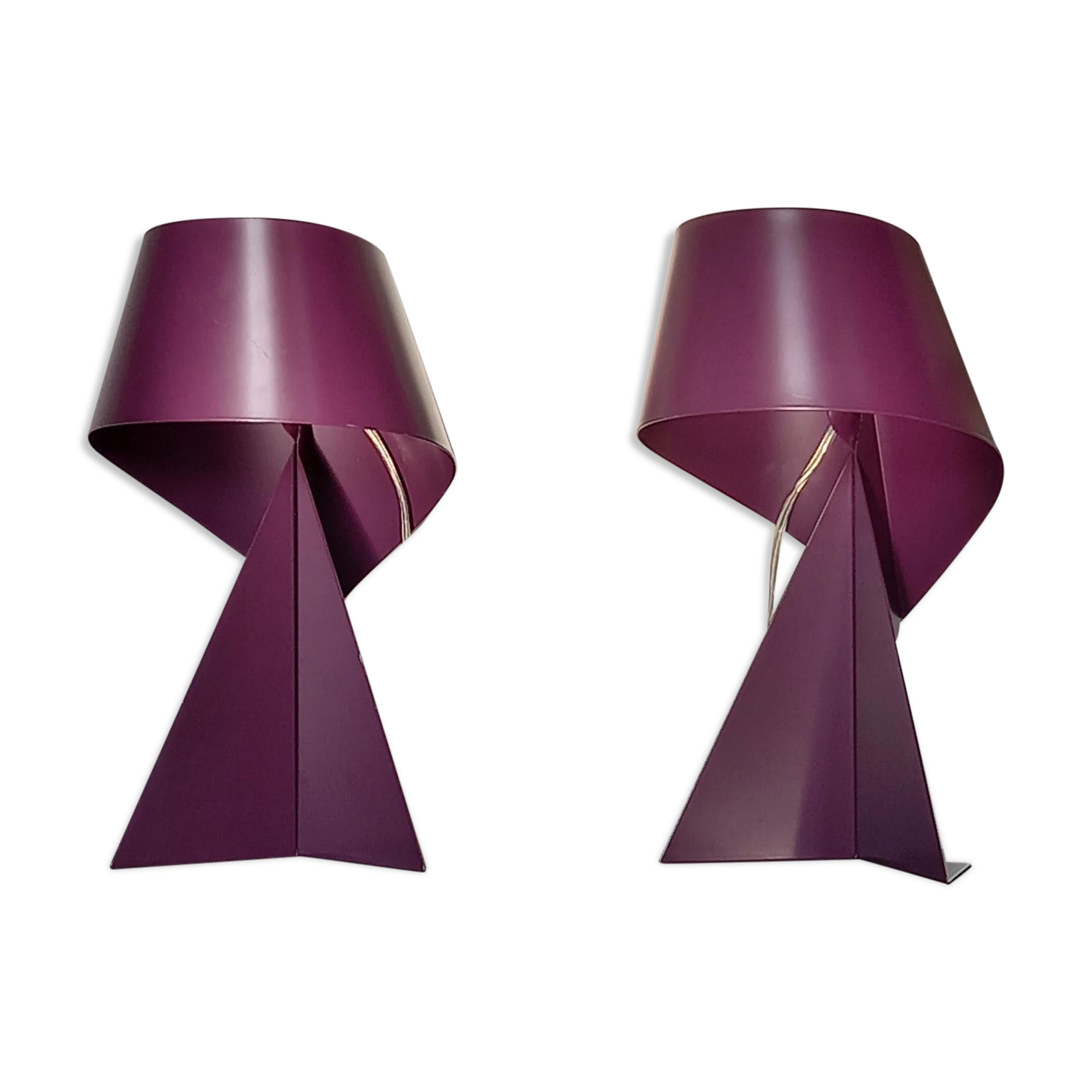Pair of Ribbon lamps