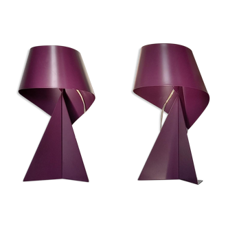 Pair of Ribbon lamps