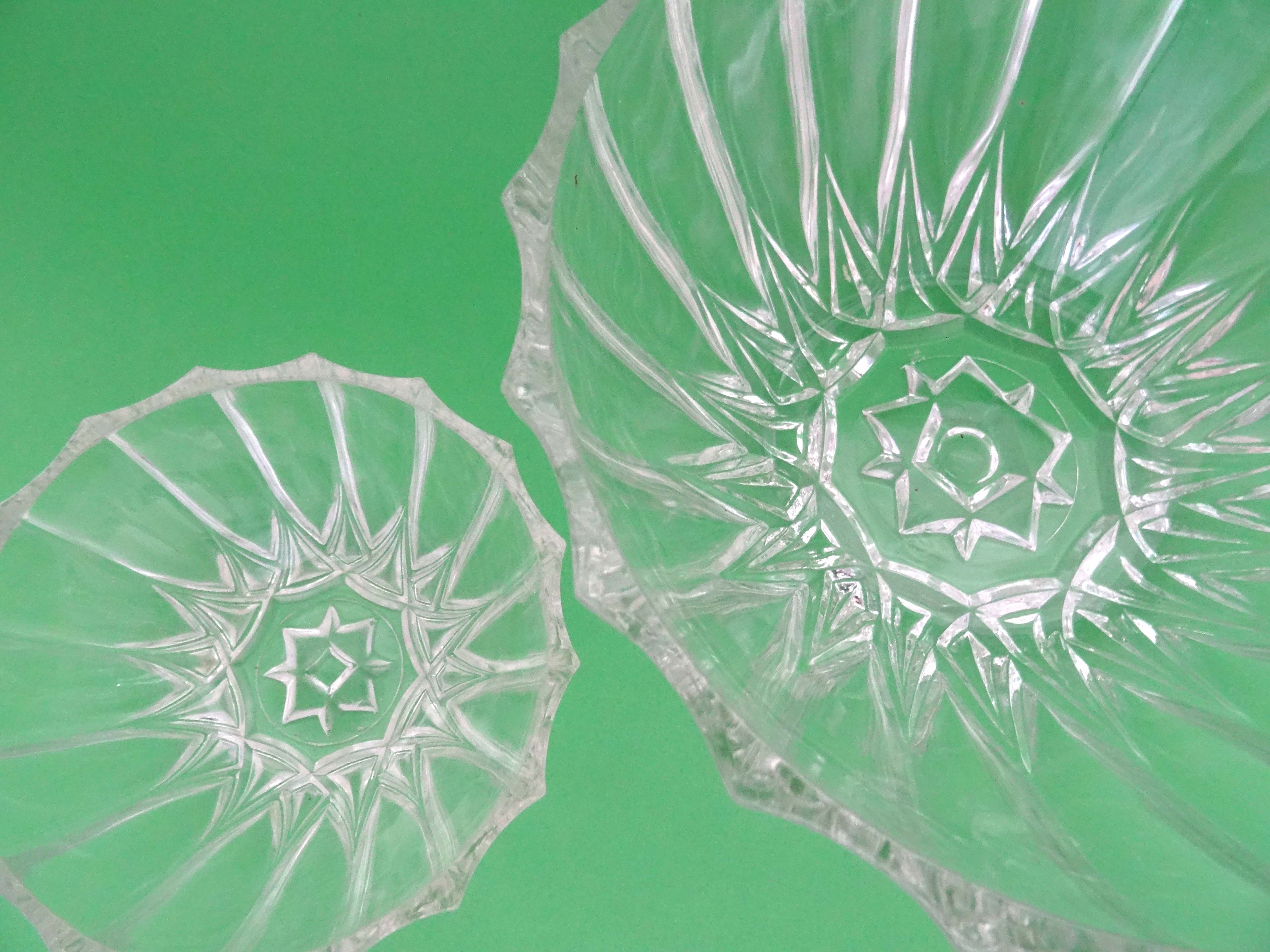 Salad with glass ramekins