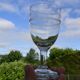 Lot de 5 verres à eau bistrot anciens en verre.