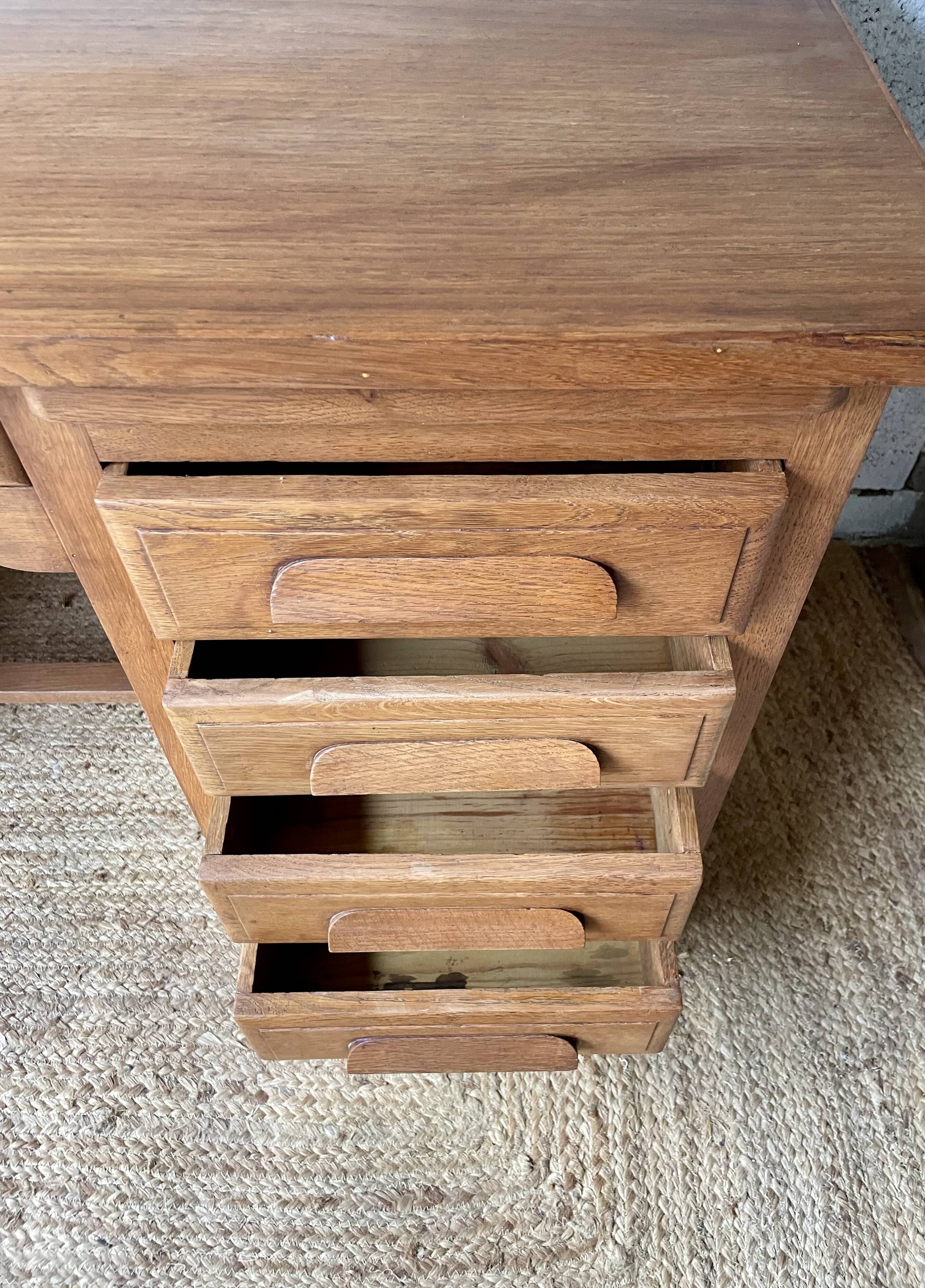 1950s oak desk