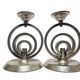 Art Deco candleholder, Germany, 1970s, set of 2