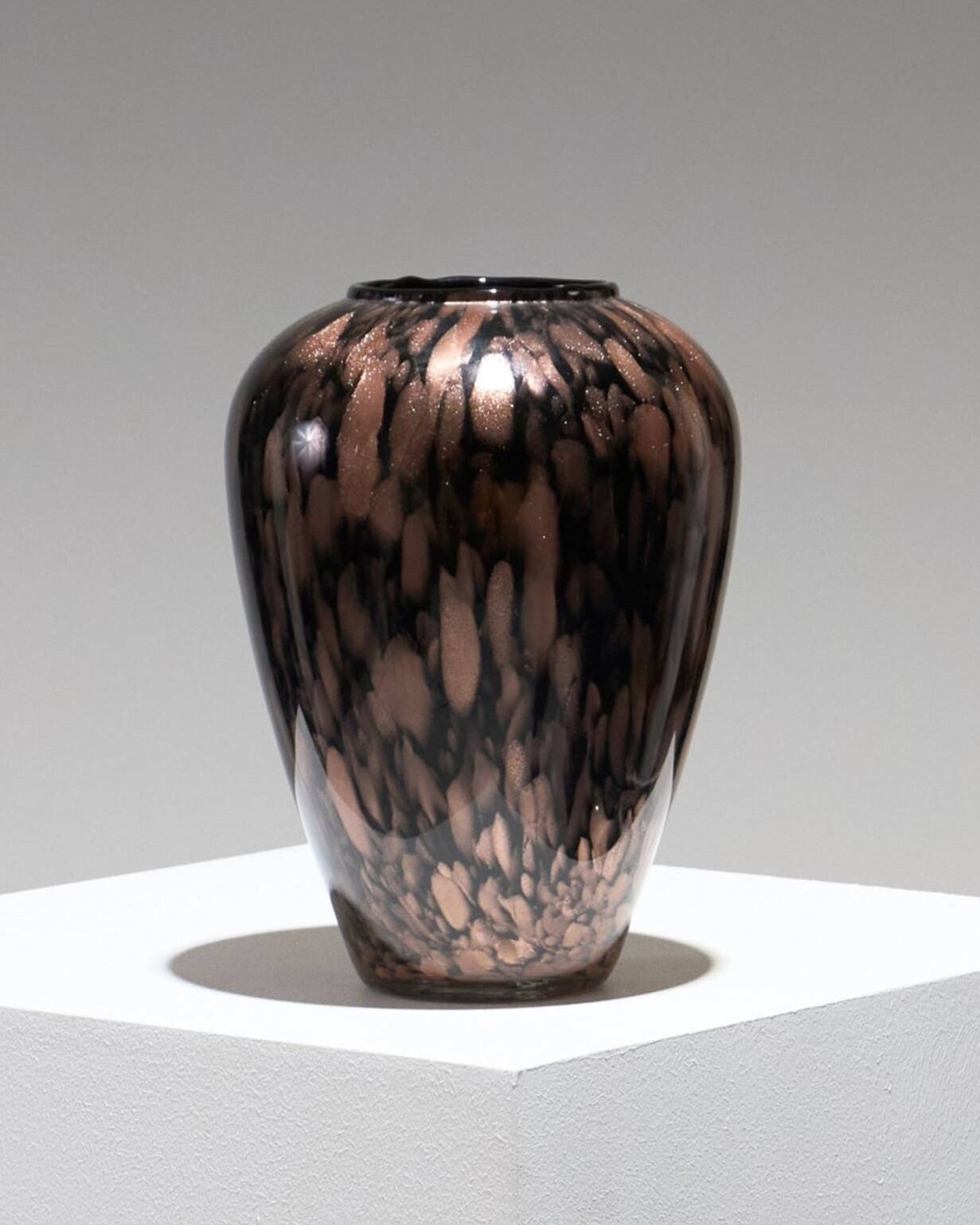 Murano Aventurine Glass Vase, 1960s