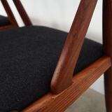 Set of four teak chairs, Danish design, 1970s, designer: Kai Kristiansen